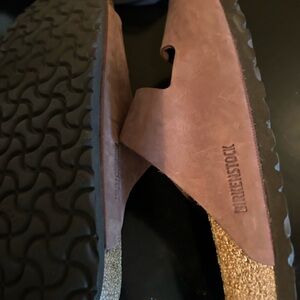 Birkenstock Men's Tan Leather Sandals